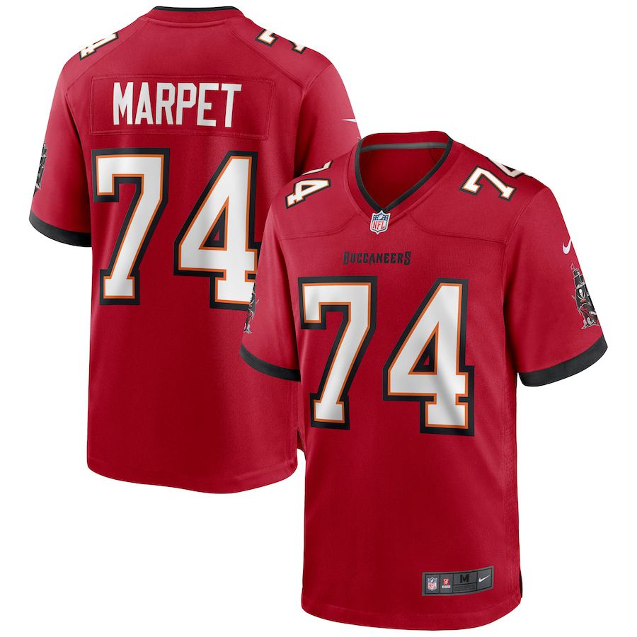 Men Tampa Bay Buccaneers 74 Ali Marpet Nike Red Game NFL Jersey